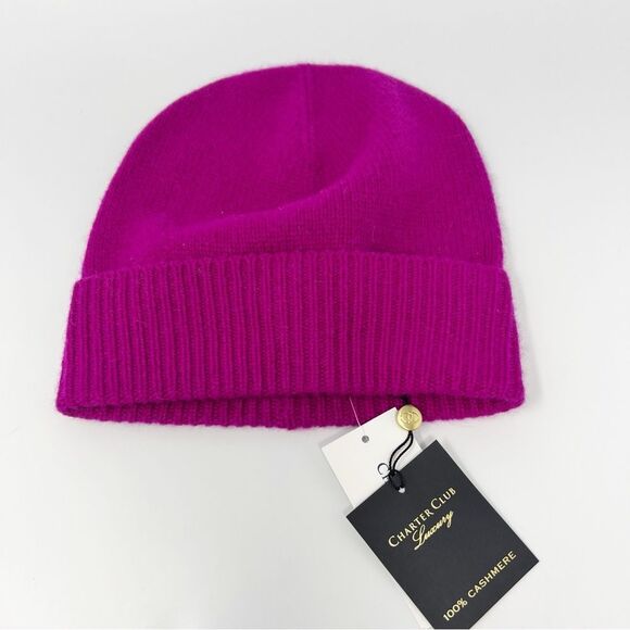 Charter Club Luxury Cashmere Beanie - Picture 2 of 5